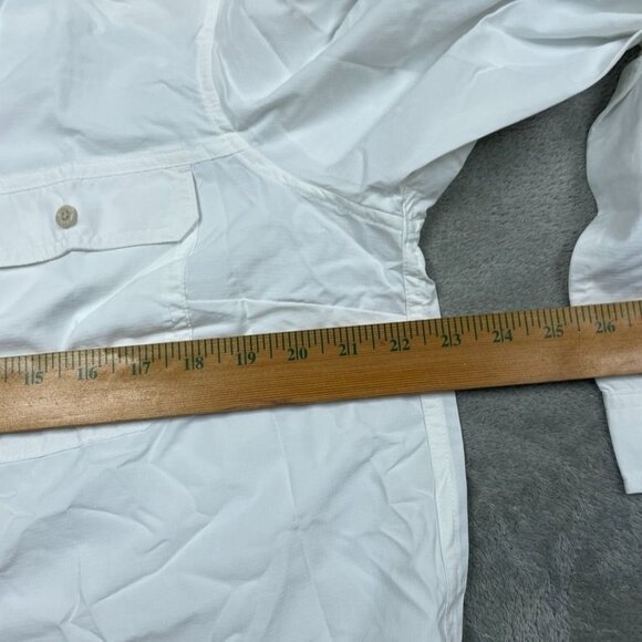 Eddie Bauer Mountain Ripstop Long-Sleeve White Shirt Large Classic Fit d0564 - Picture 6 of 9